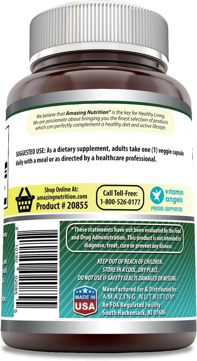 Amazing Formulas Biotin 10000Mcg per Serving 200 Veggie Capsules Supplement | Non GMO | Gluten Free | Made in USA | Suitable for Vegetarians |Pack of 3